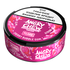 Жевательный табак Brusko ANGRY CHEW x DryMost Slim Strong "Flare / Cherry Bubble Gum" 12гр