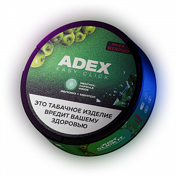 _Жевательный табак ADEX CLICK STRONG "ЯБЛОКО+МЕНТОЛ"