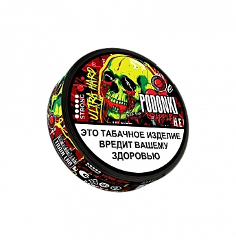 Жевательный табак PODGONKI ULTRA HARD (с капсулой) "APPLE / Яблоко" 