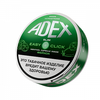 Жевательный табак ADEX CLICK Ultra Strong SLIM "Feijoa / Methol" 9гр