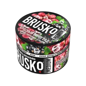 Табак Brusko Medium, 50гр "Красный виноград и чёрная смородина со льдом"